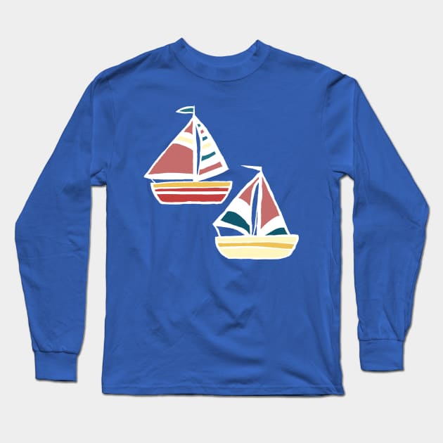 Sailboats Long Sleeve T-Shirt by tangerinetane